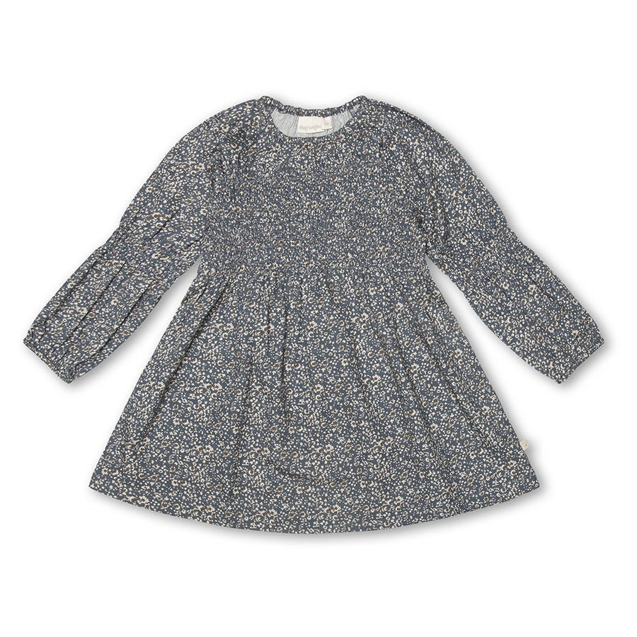 That's Mine Brianna dress - Flores blue - 100% Organic cotton Buy Tøj||Kjoler||Udsalg||Kjoler & nederdele||Alle here.