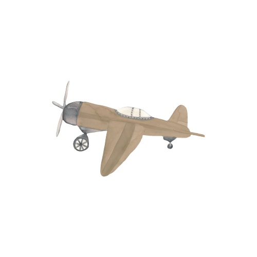 That's Mine Wallsticker Retro airplane brown - Brown - 100% Textile foil Buy Bolig & udstyr||Børneværelset||Wallstickers||Nyheder||Alle||Favoritter here.