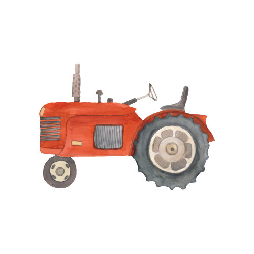 That's Mine Wallsticker Retro Tractor - Multi - 100% Textile foil Buy Bolig & udstyr||Børneværelset||Wallstickers||Nyheder||Alle||Favoritter here.